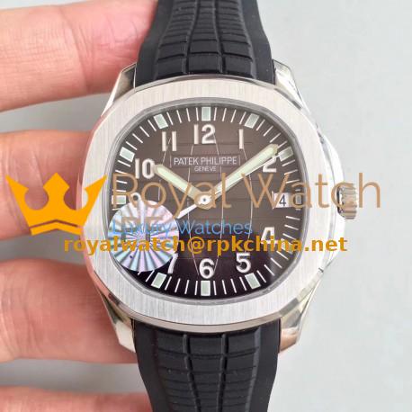 Replica Patek Philippe Aquanaut Jumbo 5167A-001 PF Stainless Steel Brown Dial Swiss 324SC