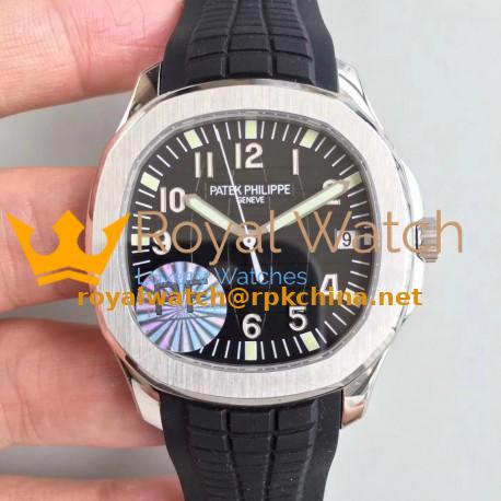 Replica Patek Philippe Aquanaut Jumbo 5167A-001 PF Stainless Steel Black Dial Swiss 324SC
