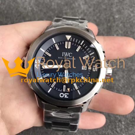 Replica IWC Aquatimer Jacques-Yves Cousteau IW329005 V6 V2 Stainless Steel Blue Dial M9015
