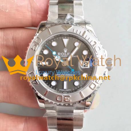 Replica Rolex Yacht-Master 37 268622 AR Stainless Steel 904L Anthracite Dial Swiss 2824-2