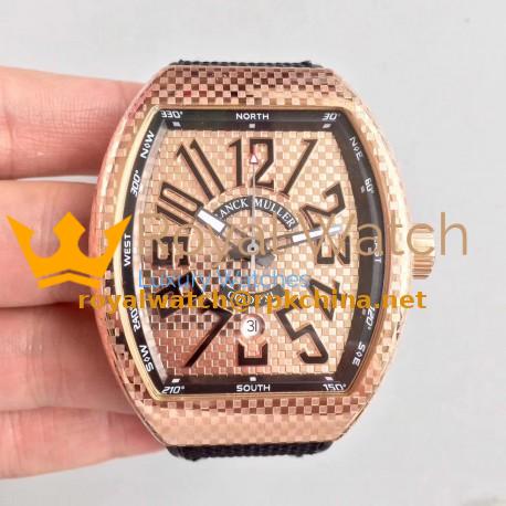 Replica Franck Muller Vanguard V45 ABF Rose Gold Rose Gold Dial Swiss 2824-2
