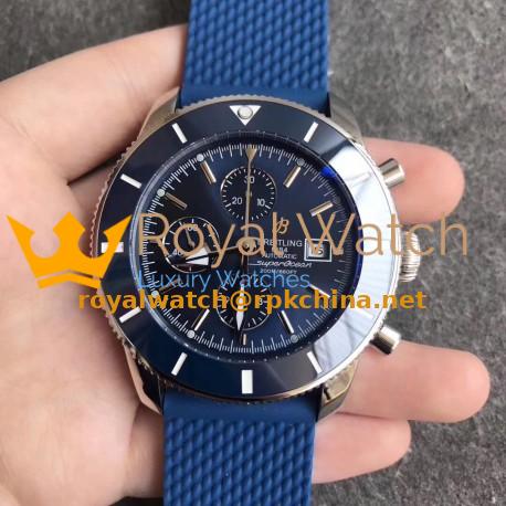 Replica Breitling Superocean Heritage II Chronograph 46 A1331216 N Stainless Steel Blue Dial Swiss 7750