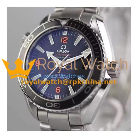 Replica Omega Seamaster Planet Ocean 42MM Stainless Steel Black Dial Swiss 8500