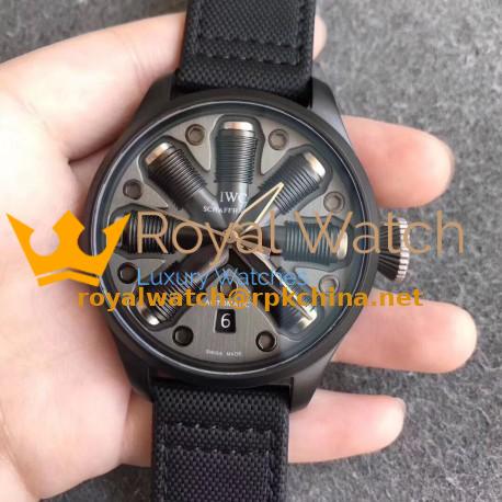 Replica IWC Big Pilot Top Gun IW Ceramic Nuts Dial M9015