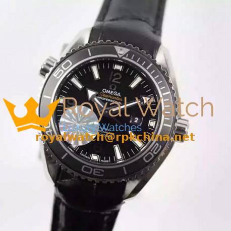 Replica Omega Planet Ocean Professional Lady 37MM Stainless Steel Black Dial Swiss movement 8520