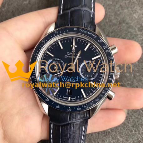 Replica Omega Speedmaster Moonwatch Co-Axial Chronograph 44.25MM 311.93.44.51.03.001 OM V2 Stainless Steel Blue Dial Swiss 9300