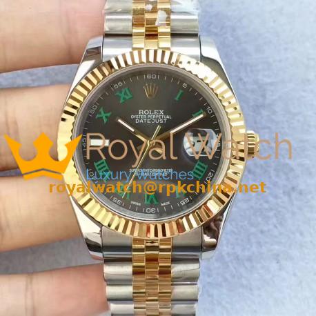 Replica Rolex Datejust II 126333 41MM N Stainless Steel & Yellow Gold Black Dial Swiss 2836-2