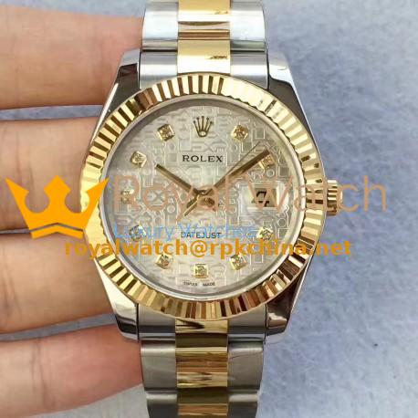 Replica Rolex Datejust II 126333 41MM N Stainless Steel & Yellow Gold Silver Dial Swiss 2836-2