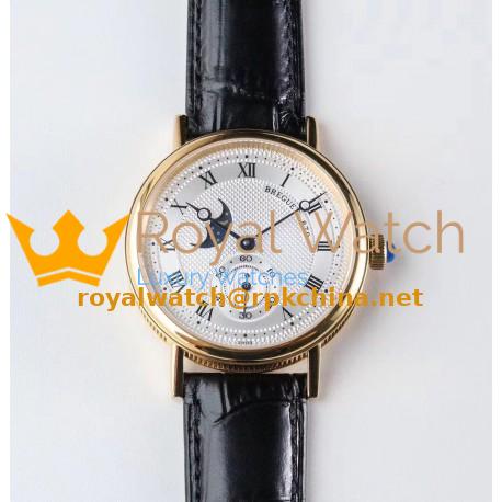 Replica Breguet Classique Moonphase 4396 GXG Yellow Gold Silver Dial Swiss 5165R