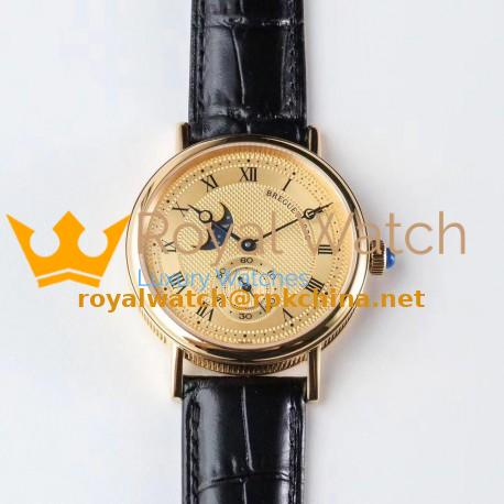 Replica Breguet Classique Moonphase 4396 GXG Yellow Gold Gold Dial Swiss 5165R