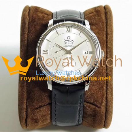 Replica Omega De Ville Prestige Co-Axial Power Reserve 424.13.40.21.02.001 TW Stainless Steel Rhodium Dial Swiss 2824-2