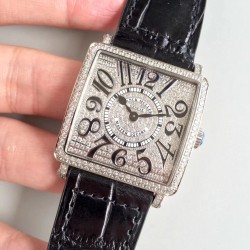 Master Square Ladies 6002 M QZ D GF SS & Diamonds Diamond Dial Swiss Quartz