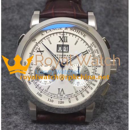 Replica A. Lange & Sohne Datograph Flyback BM Stainless Steel White Dial Swiss Lemania