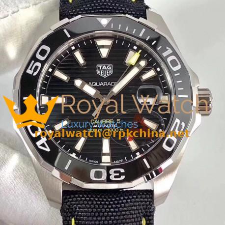 Replica Tag Heuer Aquaracer Calibre 5 WAY211A.FC6362 HBB V6 Stainless Steel Black Dial Swiss 2824-2