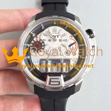 Replica HYT H1 Titanium 148-TT-11-GF-RU CY Stainless Steel Black Dial M8215