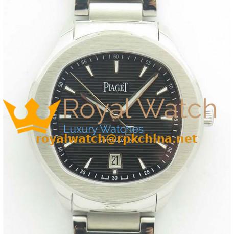 Replica Piaget Polo G0A41003 3A Stainless Steel Black Dial Swiss 1110P