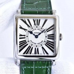 Master Square Ladies 6002 M QZ R GF SS White Dial Swiss Quartz