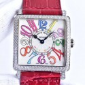 Replica Franck Muller Master Square Ladies 6002 M QZ D GF Stainless Steel & Diamonds White Dial Swiss Quartz