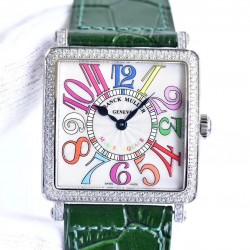 Master Square Ladies 6002 M QZ D  GF SS & Diamonds White Dial Swiss Quartz
