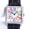 Replica Franck Muller Master Square Ladies 6002 M QZ D GF Stainless Steel & Diamonds White Dial Swiss Quartz