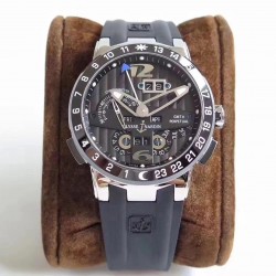 El Toro GMT +/- Perpetual Calendar 320-00-3 TWAF SS Black Dial Swiss UN-32