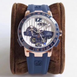 El Toro GMT +/- Perpetual Calendar 326-00 TWAF RG Silver Dial Swiss UN-32