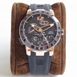 El Toro GMT +/- Perpetual Calendar 326-03-3 TWAF RG Black Dial Swiss UN-32