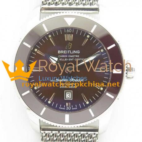 Replica Breitling Superocean Heritage II 46MM AB202033/Q618/152A N Stainless Steel Chocolate Dial Swiss 2824-2