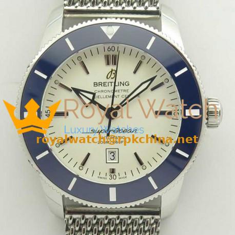 Replica Breitling Superocean Heritage II 46MM AB202012G828152A N Stainless Steel White Dial Swiss 2824-2
