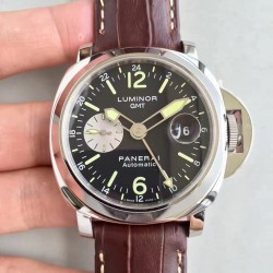 Luminor GMT PAM088 Noob Factory SS Black Dial Swiss 7750