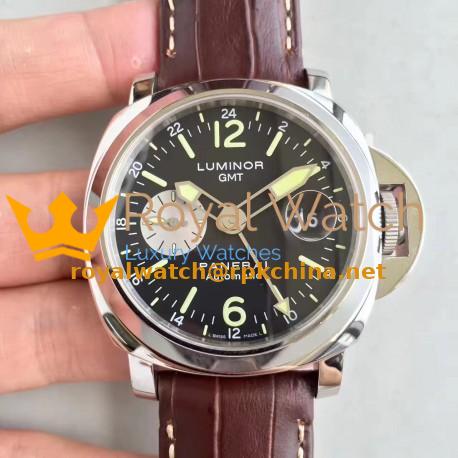Replica Panerai Luminor GMT PAM088 N Stainless Steel Black Dial Swiss 7750