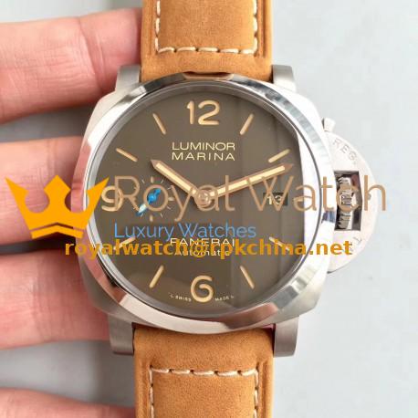 Replica Panerai Luminor Marina 1950 PAM1351 ZF Titanium Brown Dial Swiss P9010