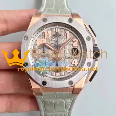 Replica Audemars Piguet Royal Oak Offshore LeBron James 26210OI.OO.A109CR.01 JF V5 Rose Gold Gray Dial Swiss 3126