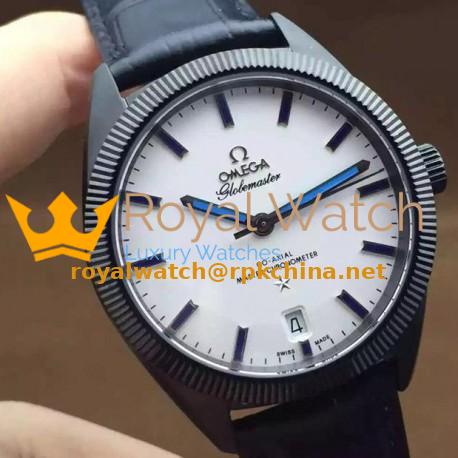 Replica Omega Constellation Globemaster 39MM PVD White Dial Swiss 8900