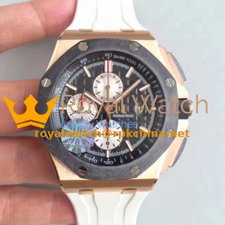 Replica Audemars Piguet Royal Oak Offshore 26401RO.OO.A002CA.01 JF V2 Rose Gold Black Dial Swiss 3126