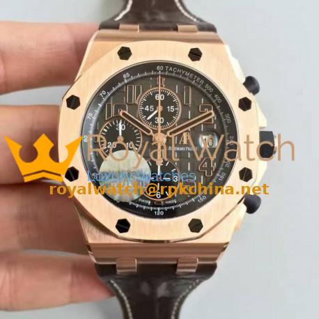 Replica Audemars Piguet Royal Oak Offshore Don Ramon De La Cruz 26192OR.D0801CR.01 JF V5 Rose Gold Grey Dial Swiss 7750