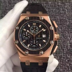 Royal Oak Offshore Juan Pablo Montoya 26030RO.00.D001IN.01 JF V2 RG Black Dial Swiss 2840