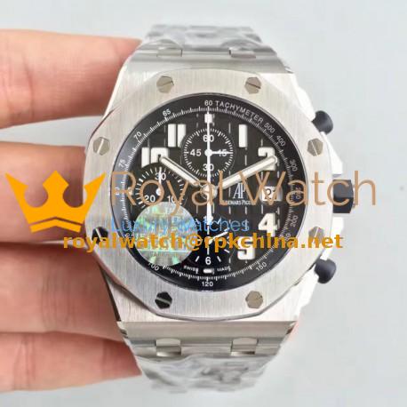 Replica Audemars Piguet Royal Oak Offshore 26170ST.OO.1000ST.08 JF V2 Stainless Steel Black Dial Swiss 7750