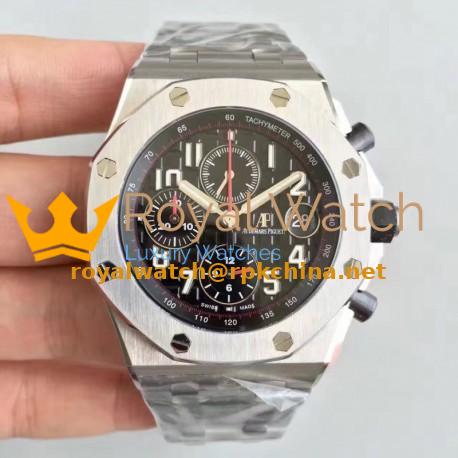 Replica Audemars Piguet Royal Oak Offshore 26470ST.OO.A101CR.01 JF V2 Stainless Steel Black Dial Swiss 3126