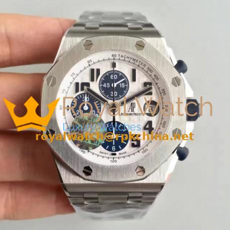 Replica Audemars Piguet Royal Oak Offshore Navy 26170ST.OO.D305CR.01 JF V2 Stainless Steel White Dial Swiss 7750