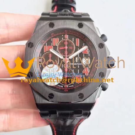 Replica Audemars Piguet Royal Oak Offshore Las Vegas 26186SN.OO.D101CR.01 JF V2 PVD Black Dial Swiss 7750
