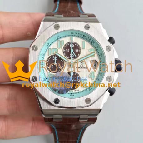 Replica Audemars Piguet Royal Oak Offshore Montauk Highway 26187ST.OO.D801CR.01 JF V2 Stainless Steel White Dial Swiss 7750