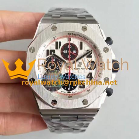 Replica Audemars Piguet Royal Oak Offshore Panda 26170ST.OO.D101CR.02 JF V2 Stainless Steel White Dial Swiss 7750