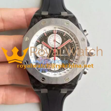Replica Audemars Piguet Royal Oak Offshore Jarno Trulli 26202AU.OO.D002CA.01 JF V2 Forged Carbon Grey Dial Swiss 3126