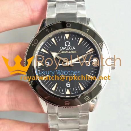 Replica Omega Seamaster 300 Spectre 007 Limited Edition 233.32.41.21.01.001 VS Stainless Steel Black Dial Swiss 8400