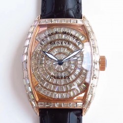 Cintree Curvex 8880 CC AT D ABF RG & Diamonds Diamond Dial Swiss 2824