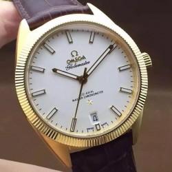 Constellation Globemaster 39mm YG White Dial Swiss 8501