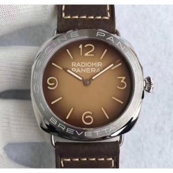 Radiomir 3 Days Acciaio Brevettato PAM687 SF SS Brown Dial Swiss P3000