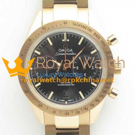 Replica Omega Speedmaster ´57 Co-Axial Chronograph 41.5MM 331.50.42.51.02.002 OM Rose Gold Black Dial Swiss 9301