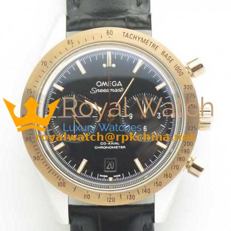 Replica Omega Speedmaster ´57 Chronograph 41.5MM 331.22.42.51.01.001 OM Stainless Steel & Rose Gold Black Dial Swiss 9301